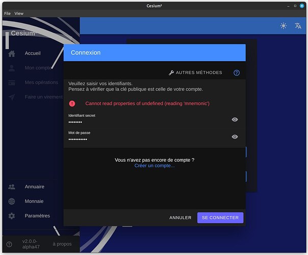 2025-03-25-Pas possible de se connecter au compte de dieudo