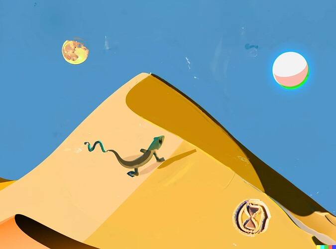 DALL·E 2022-12-23 07.47.34 - gecko running on dunes
